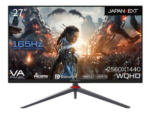 �y�@�l�l������zJAPANNEXT JN-27V165WQHDR-HSP �Q�[�~���O�t���f�B�X�v���C 27�^/2560×1440/DP×1�AHDMI×2/�u���b�N/�X�s�[�J�[�F�L/2�N�ۏ�