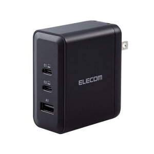 ELECOM ACDC-PD65100BK AC[d/USB[d/USB Power DeliveryΉ/100W/USB-C2|[g/USB-A1|[g/XCOvO/ubN