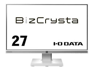 I-O DATA LCD-BCQ271DW-F ワイド液晶ディスプレイ 27型/2560×1440/HDMI、DisplayPort、USB Type-C/ホワイト/スピーカー:あり/「5年保証」「無輝点保証」/昇降/回転