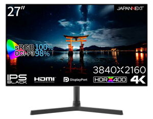�y�@�l�l������zJAPANNEXT JN-27IPSB4FLUHDR �t���f�B�X�v���C 27�^/3840×2160/DP×1�AHDMI×2/�u���b�N/�X�s�[�J�[�F�L/2�N�ۏ�
