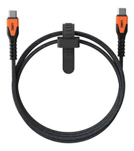 �v�����X�g�� UAG-CBL-CC-BK/OR UAG�� KEVLAR CORE USB-C TO C POWER CABLE �i�u���b�N/�I�����W�j