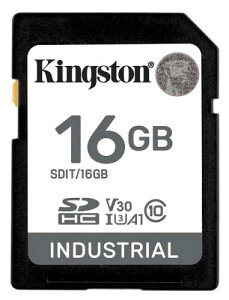 Kingston SDIT/16GB 16GB SDHC Industrial -40 to 85 C10 UHS-I U3 V30 A1 pSLC