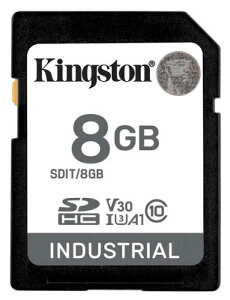 Kingston SDIT/8GB 8GB SDHC Industrial -40 to 85 C10 UHS-I U3 V30 A1 pSLC