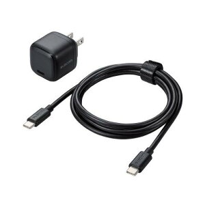 ELECOM MPA-ACCP7620BK AC[d/X}zE^ubgp/USB Power Delivery/20W/USB-C1|[g/C-CP[ut/1.5m/ubN