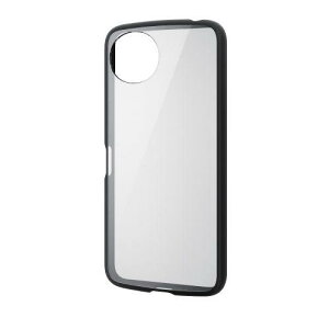 ELECOM PM-S241TSLFCBK AQUOS wish4 (SH-52E)�p�n�C�u���b�h�P�[�X/TOUGH SLIM LITE/�t���[���J���[/�w�ʃN���A/�X�g���b�v�V�[�g�t��/�u���b�N