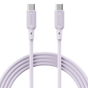 ADTEC APC-V1010SCC-U2-PU USB2.0 Type-C to C �P�[�u�� (100W�o�� / 480Mbps / 1.0m) �p�[�v��