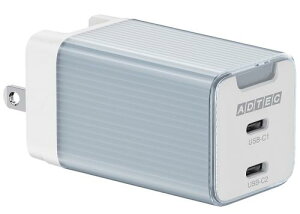 ADTEC APD-V065C2-BL PDΉ AC[d/GaN/65W/USB Type-C 2|[g/u[