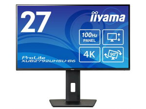 iiyama XUB2792UHSU-B6 tfBXvC 27^/3840×2160/HDMIADisplayPort/ubN/Xs[J[F/IPSpl/~/]