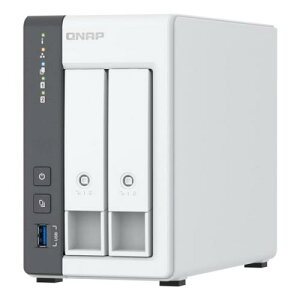 QNAP TS-216G/F クアッドコアCPU 2.5GbE 2ベイ マルチメディアNAS ディスクレスモデル メモリー4GB 標準保証2年付属 TS-216G/F
