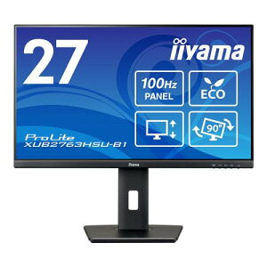 iiyama XUB2763HSU-B1 tfBXvC 27^/1920×1080/HDMIADisplayPort/ubN/Xs[J[F/IPSpl/~/]/5Nۏ