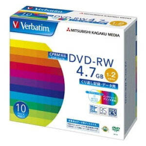 Verbatim DHW47NDP10V1 DVD-RW 4.7GB CPRM PCf[^p 2{Ή 10XP[X Ch\