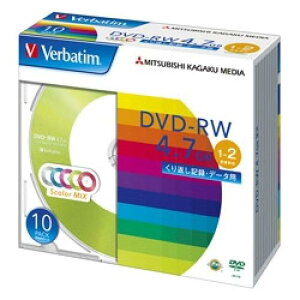 Verbatim DHW47NM10V1 DVD-RW 4.7GB PCf[^p 2{Ή 10XP[X J[~bNX
