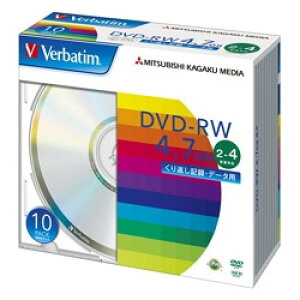 Verbatim DHW47Y10V1 DVD-RW 4.7GB PCf[^p 4{Ή 10XP[X Vo[fBXN