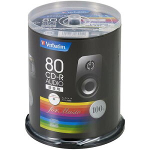 Verbatim MUR80FP100SV1 CD-R (Audio) 1L^p 700MB 80 48{ 100XshP[X100P CNWFbgv^ΉizCgj