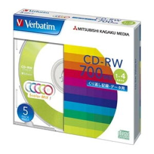 Verbatim SW80QM5V1 CD-RW 700MB PCf[^p 4{ 5XP[X J[~bNX