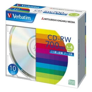 Verbatim SW80QU10V1 CD-RW 700MB PCf[^p 4{Ή 10XP[X Vo[fBXN
