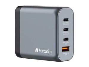 Verbatim 32203 140W PD�}���[�d�Ή� GaN �`���[�W���[ 4Port