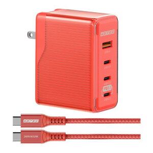 ADTEC APD-V150AC3-RD-CU4G3 Power Delivery 3.1Ή GaN AC[d/150W/USB Type-C 3|[g Type-A 1|[g/bh  Type-C to CP[uZbg