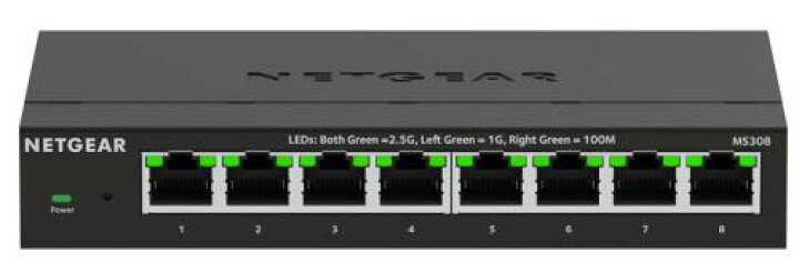 楽天市場】NETGEAR MS308-100JPS MS308 2.5Gマルチギガ 8ポート 