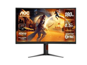 AOC C27G4H/11 Q[~OtfBXvC 27^/1920×1080/HDMIADisplayPort/ubN/Xs[J[FȂ/180Hz/Ȗ