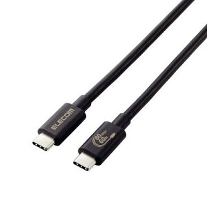 ELECOM USB4-V2CC10NBK USB4�P�[�u��/C-C�^�C�v/�F�ؕi/USB Power Delivery�Ή�/60W/80Gbps/1.0m/�u���b�N
