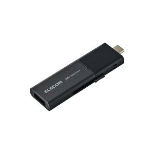 ELECOM ESD-EWB0500GBKR OtSSD/USB3.2(Gen1)Ή/XCh/Type-CType-AΉ/}jAQRV[t/500GB/ubN