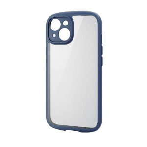ELECOM PM-A23ATSLFCKNV iPhone 15pnCubhP[X/TOUGH SLIM LITE/t[J[/wʃNA/Ɍی/lCr[