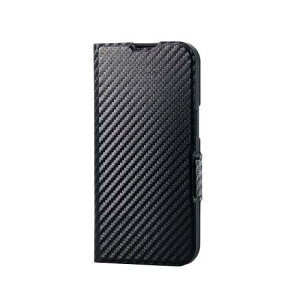 ELECOM PM-A25SPLFUCB iPhone 17e/16e/���U�[�P�[�X/�蒠�^/UltraSlim/���^/���Εt��/�J�[�{���u���b�N