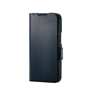 ELECOM PM-A25SPLFY3NV iPhone 17e/16e/���U�[�P�[�X/�蒠�^/�ϏՌ�/���Εt��/�X�e�b�`/�J�[�h���[�[��/�l�C�r�[