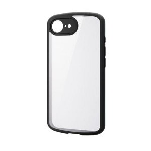 ELECOM PM-A25STSLFCKBK iPhone 16e/nCubhP[X/TOUGH SLIM LITE/t[J[/wʃNA/Ɍی/ubN