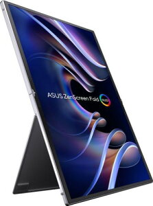 【法人様宛限定】ASUS MQ17QH 17.3型折りたたみ式有機ELポータブルモニター/2560×1920/USB Type-C、Mini HDMI搭載/スターダストグレー/スピーカーなし