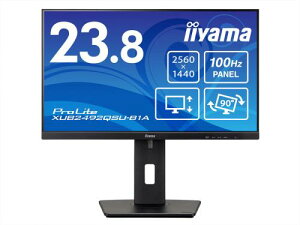 iiyama XUB2492QSU-B1A tfBXvC 23.8^/WQHD 2560×1440/HDMI × 1ADisplayPort × 1/ubN/Xs[J[F/IPSplimOAj/~/c]/px