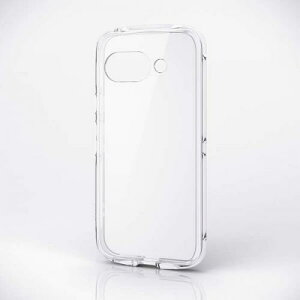ELECOM PM-P251TSLACR Google Pixel 9a/�n�C�u���b�h�P�[�X/TOUGH SLIM LITE/�I�[���N���A/�X�g���b�v�V�[�g�t��/�N���A