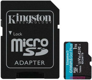 Kingston SDCG4/1TB 1TB microSDXC Canvas Go! Plus Gen4 200MB/s A2 U3 V30 Card + Adapter