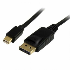 StarTech.com MDP2DPMM1M 1mMiniDisplayPort-DisplayPort1.2ϊP[uMiniDP/~jfBXvC|[g(IX)-fBXvC|[g/DP(IX)4Kfo͂ɑΉ