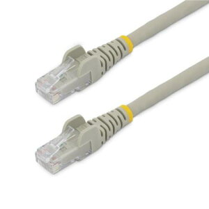 StarTech.com N6LPATCH3MGR �J�e�S���[6LAN�P�[�u��-3m/�O���[/LSZH(�ቌ�[���n���Q��)�Ή�/650MHz10GbE/100WPoE/UTP/�c���܂�h�~RJ45�R�l�N�^/ETL�K�i�F��i/24AWG