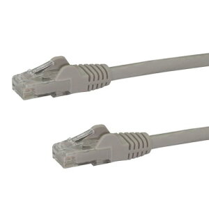 StarTech.com N6PATC1MGR 1m�J�e�S���[6LAN�P�[�u���O���[RJ45���[���f�B���O�R�l�N�^(�c���܂�h�~�J�o�[�t��)�M�K�r�b�g�C�[�T�l�b�g�Ή�Cat6UTP�P�[�u��