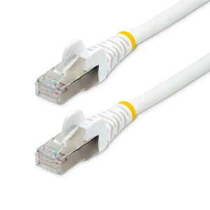 StarTech.com NLWH-3M-CAT6A-PATCH �J�e�S���[6ALAN�P�[�u��/3m/�z���C�g/LSZH(�ቌ�[���n���Q��)/10GbE500MHz/100WPoE++/S/FTP/ETL�F�؍�/�c���܂�h�~�@�\�t