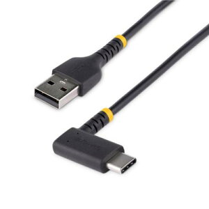StarTech.com R2ACR-30C-USB-CABLE USB�P�[�u��/USB-A-USB-C/30cm/USB2.0/L�^�E����/�}���[�d�f�[�^�]��/���ϋv�A���~�h�@�ە⋭/Type-C�[�d�R�[�h/�^�C�vCL���R�l�N�^�[