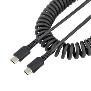 StarTech.com R2CCC-1M-USB-CABLE ���ϋvUSB-C�P�[�u��1m�R�C��(�L�k)�^/�A���~�h�@�ە⋭/�I�X-�I�X/USB2.0A-USBTypeC�P�[�u��/�^�C�vC�[�d�J�[���R�[�h