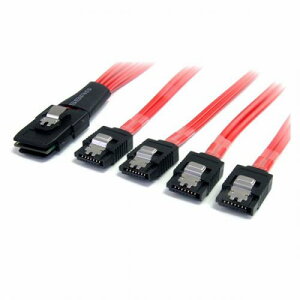 StarTech.com SAS8087S450 50cmSFF-8087(MiniSAS36�s��)-4x���b�`�tSATA(7�s��)�P�[�u��SerialAttachedSCSI-�V���A��ATA�t�@���A�E�g�P�[�u��SATA3.06Gbps