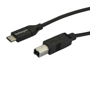 StarTech.com USB2CB2M USB-C-USB-B�P�[�u��2mUSB2.0����USBType-C(�I�X)-USBB(�I�X)