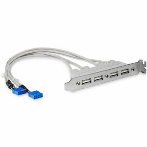 StarTech.com USBPLATE4 }U[{[hswb_[ڑUSB4|[gݕϊA_v^P[uPCP[Xp4xUSBA/X-2xIDC(10s)/X