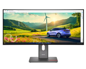 レノボ 64ADGAR1JP ThinkVision P34WD-40 (34型ワイド液晶ディスプレイ/3440×1440/USB Type-C、DP(In/Out)、HDMI/黒/スピーカー:あり/3年間保証/チルト/スイベル(回転)/高さ調整)