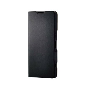 ELECOM PM-X251PLFUBK Xperia 1 VII/�\�t�g���U�[�P�[�X/���^/���Εt/�u���b�N