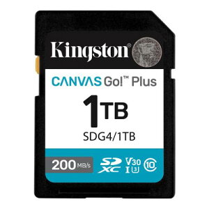 Kingston SDG4/1TB 1TB SDXCJ[h Canvas Go! Plus Class 10 UHS-I U3 ő200MB/bǎ