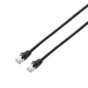 ELECOM LD-TWSM/BK20 LAN�P�[�u��/CAT7/���b�V��/2.0m/�u���b�N