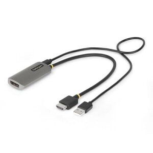 StarTech.com 148B-HDMI-DP-8K HDMI 2.1 - DisplayPort 1.4ϊP[u/30cm/8K60Hz/ANeBu/掿Ro[^[