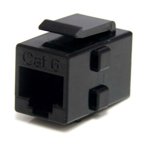 StarTech.com C6KEYCOUPLER LANP[uRlN^[/CAT6AΉ/RJ45 ppJv[/X-X/ubN/MKrbgΉ