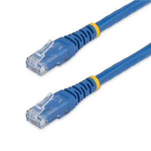 StarTech.com C6PATCH1BL 30cm Cat6 LAN�P�[�u�� �u���[ �J�e�S��6�C�[�T�l�b�g�P�[�u�� ���[���h�����ς݃R�l�N�^ ETL�F��